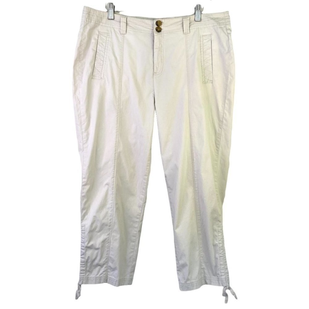 Caribbean Joe high waisted capris, in a stretch cotton blend